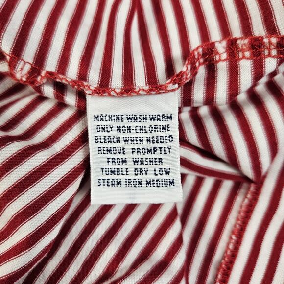 Polo Golf Ralph Lauren Red White Stripe Pima Cotton Shirt XL Spring Meadows - Picture 6 of 7